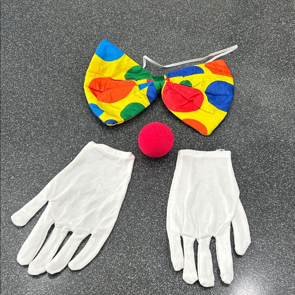 Colorful Clown Costume Set for adults